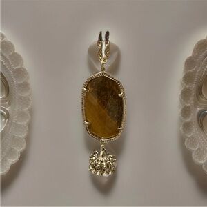 Kendra Scott Rayne slate cat's eye necklace Tassel